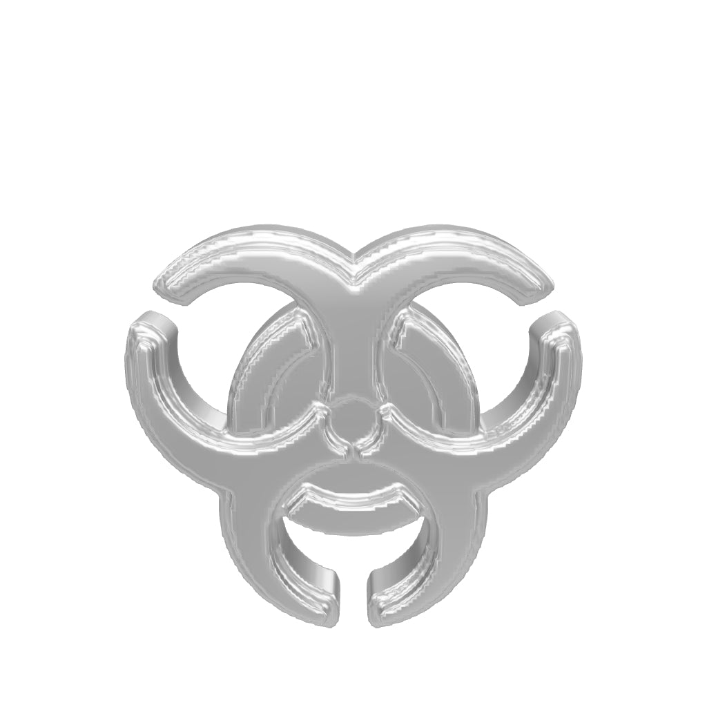 BIOHAZARD STUD EARRING