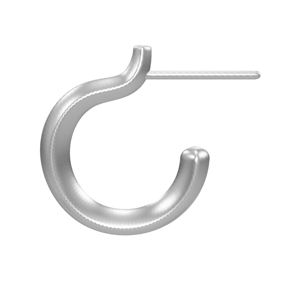 PLAIN OPEN HOOP EARRING