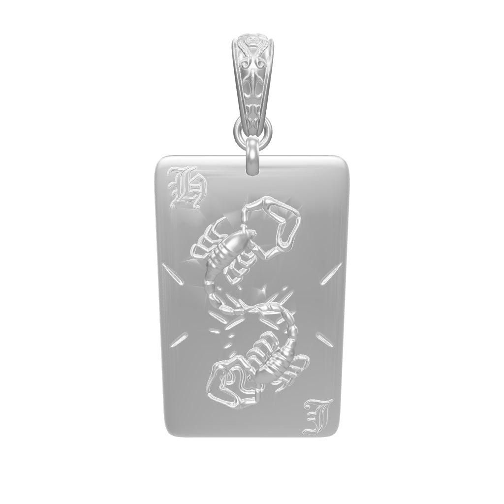 SCORPIO TAROT CARD PENDANT